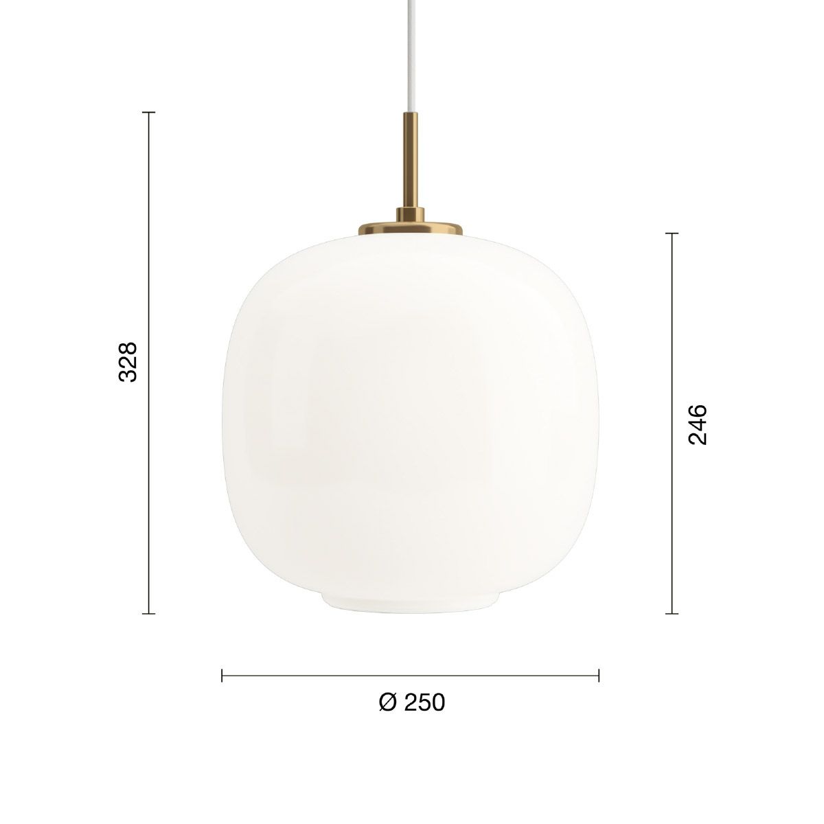 ルイスポールセン（Louis Poulsen） VL 45 ラジオハウス ペンダント / Φ250 乳白ガラス