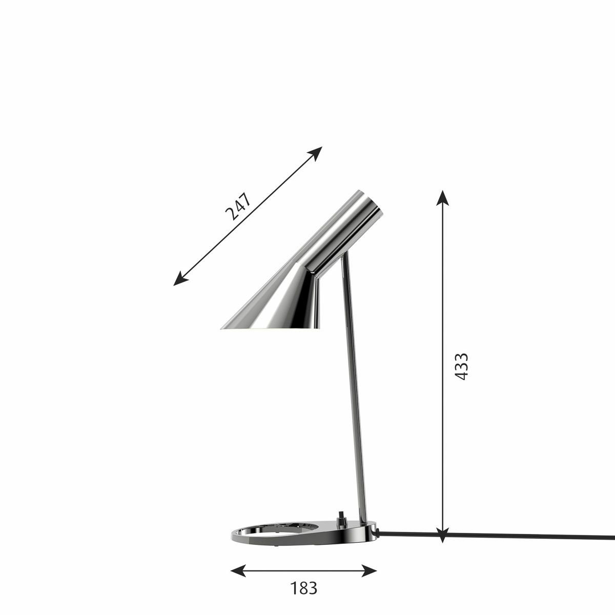 ルイスポールセン（Louis Poulsen） AJ ミニ テーブル / V2 ポリッシュ・ステンレス