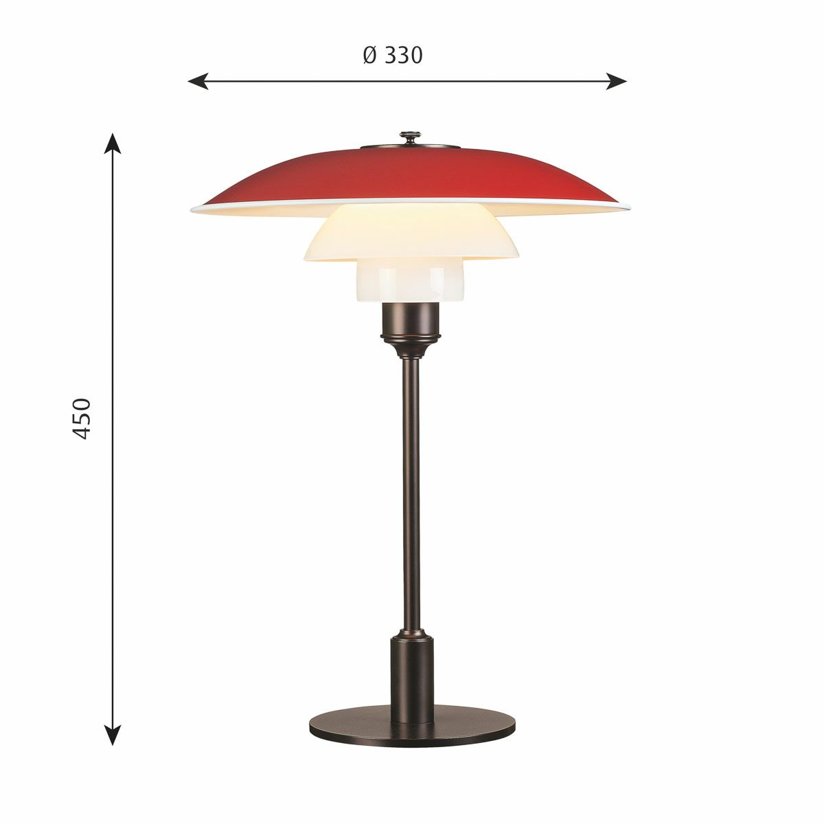 ルイスポールセン（Louis Poulsen） PH 3 1/2-2 1/2 テーブル / レッド