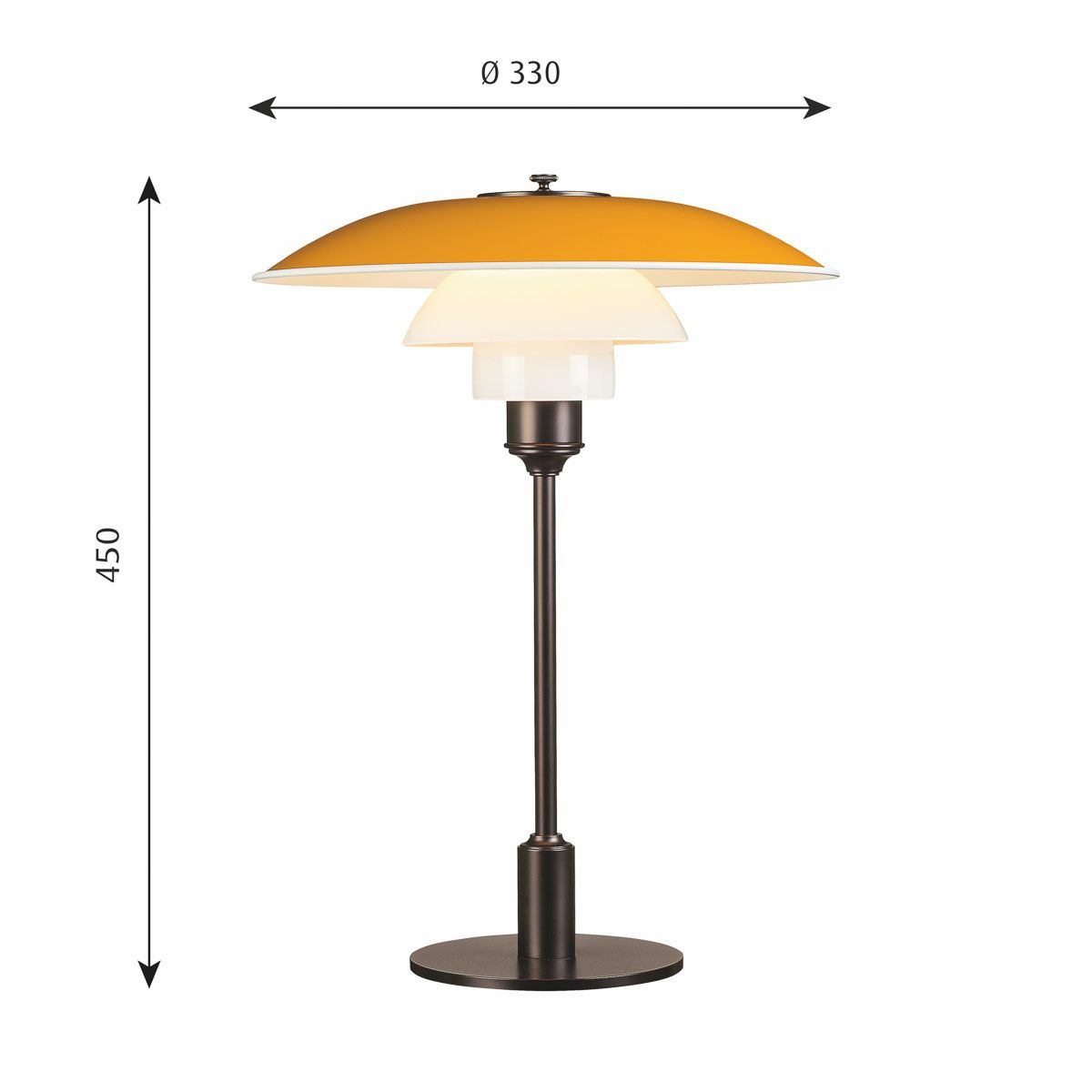 ルイスポールセン（Louis Poulsen） PH 3 1/2-2 1/2 テーブル / イエロー