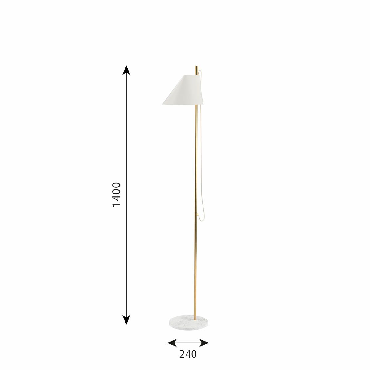 ルイスポールセン（Louis Poulsen） Yuh フロア / 真鍮