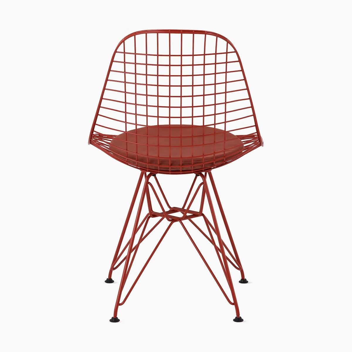 ハーマンミラー（Hermanmiller）イームズ ワイヤーチェア パッド付き アイアンレッド《 Herman Miller（ハーマンミラー）× HAY 》［DKC.5 RNDE8］