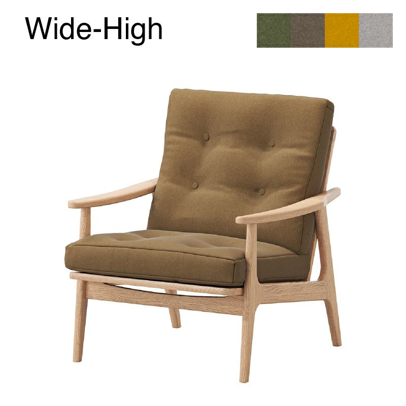 マルニ木工 マルニ60 ハイバックチェア 両肘 フレームのみ オーク材