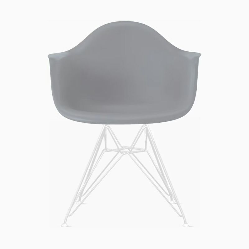 イームズ アームシェルチェア DAR ライトグレー ホワイトベース［DAR