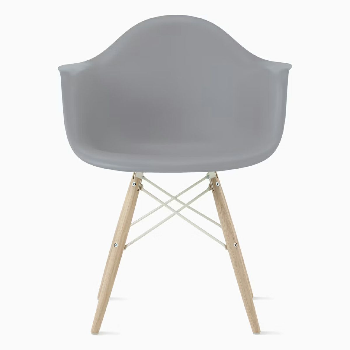 イームズ アームシェルチェア DAW ライトグレー ホワイトベース  