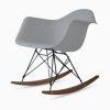 ハーマンミラー（Hermanmiller）イームズ アームシェルチェア RAR ライトグレー ブラックベース  ウォールナット［RAR. BK OU LTY］