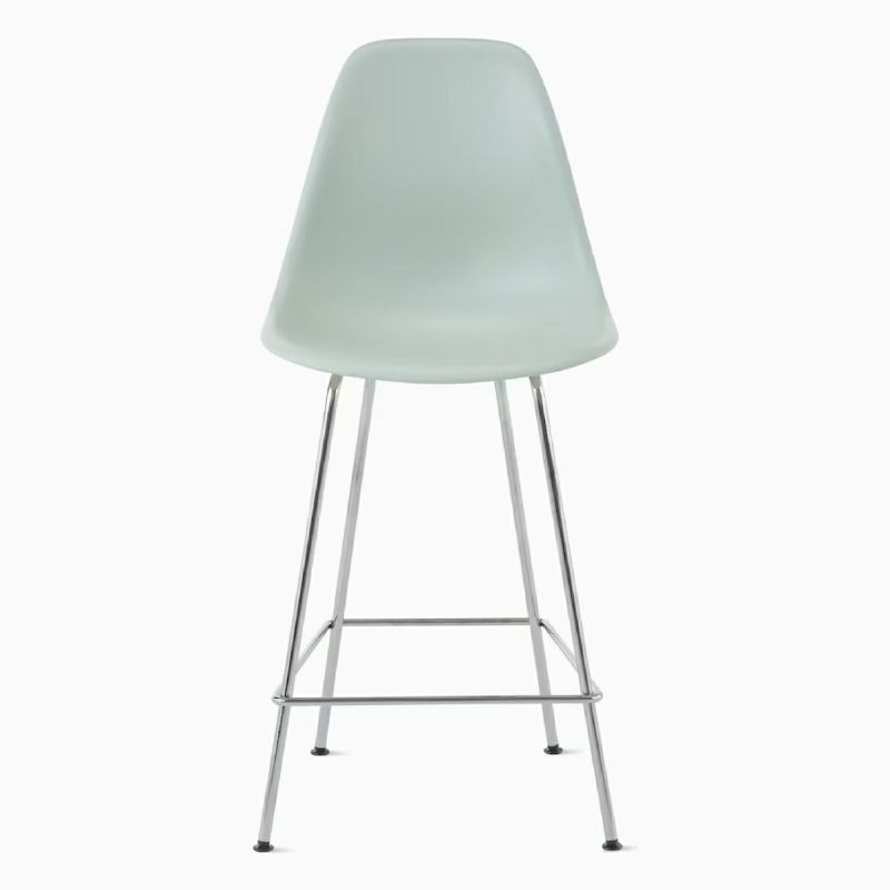 ハーマンミラー（Hermanmiller）イームズ シェルスツール カウンターハイトスツール DSHCX グレーグリーン クロームベース［DSHCX. 47 RYG E8］