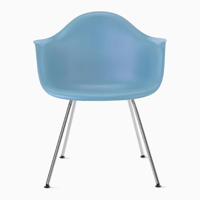 ハーマンミラー（Hermanmiller）イームズ アームシェルチェア DAX ペールブルー クロームベース［DAX. 47 PBU E8］