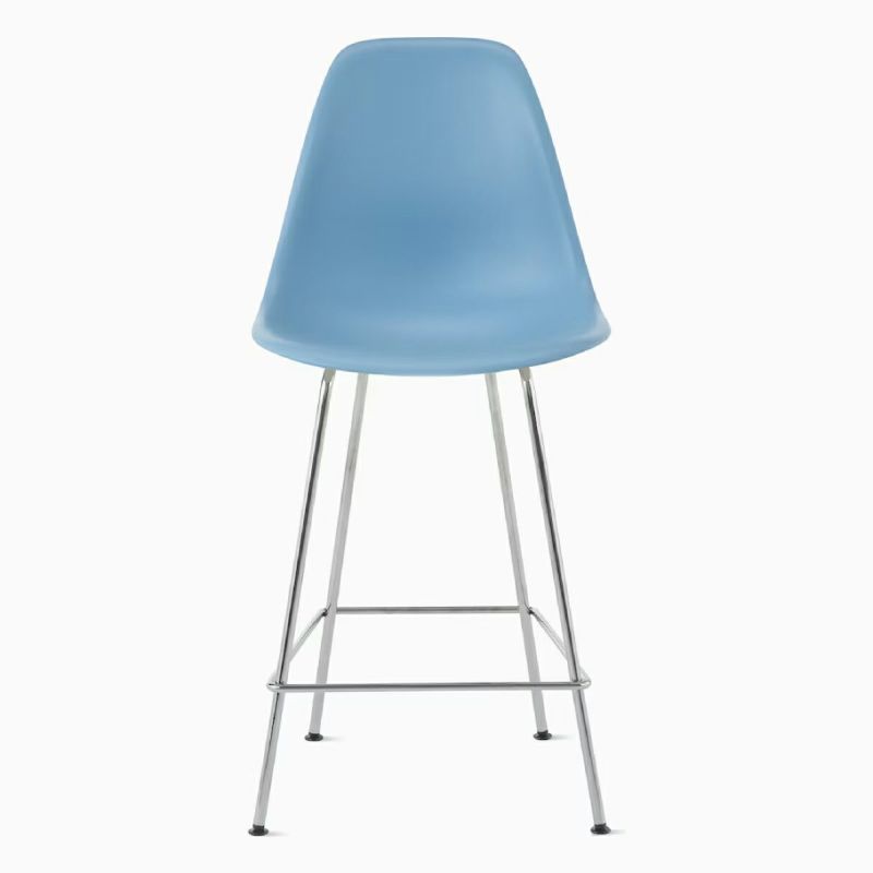 ハーマンミラー（Hermanmiller）イームズ シェルスツール カウンターハイトスツール DSHCX ペールブルー クロームベース［DSHCX. 47 PBU E8］