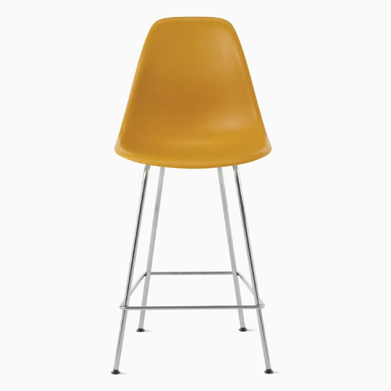 ハーマンミラー（Hermanmiller）イームズ シェルスツール カウンターハイトスツール DSHCX ディープイエロー クロームベース［DSHCX. 47 DYL E8］