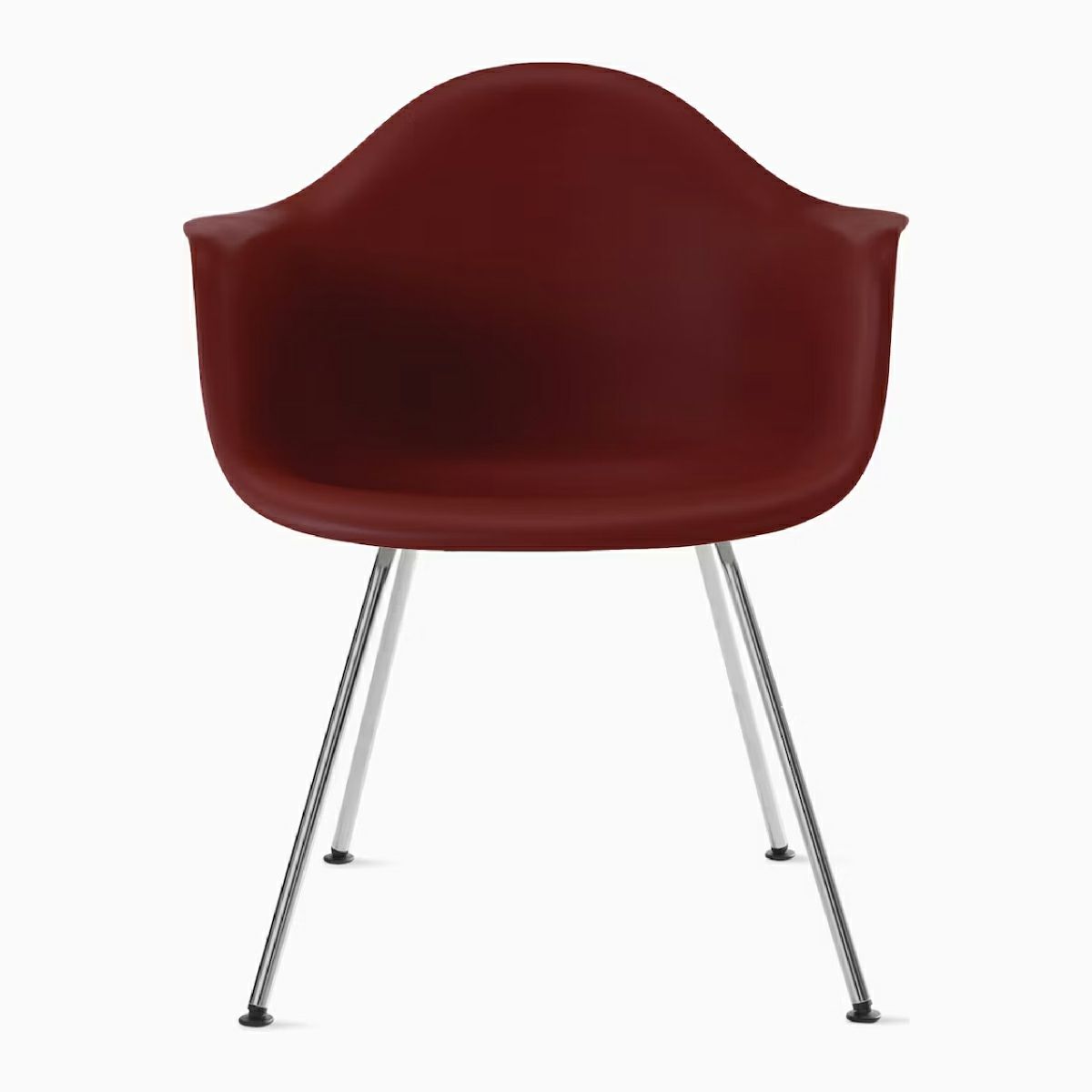 ハーマンミラー（Hermanmiller）イームズ アームシェルチェア DAX ブリックレッド クロームベース［DAX. 47 BKR E8］