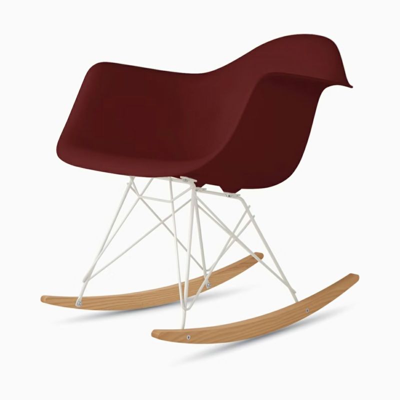 ハーマンミラー（Hermanmiller）イームズ アームシェルチェア RAR ブリックレッド ホワイトベース メープル［RAR. 91 UL BKR］