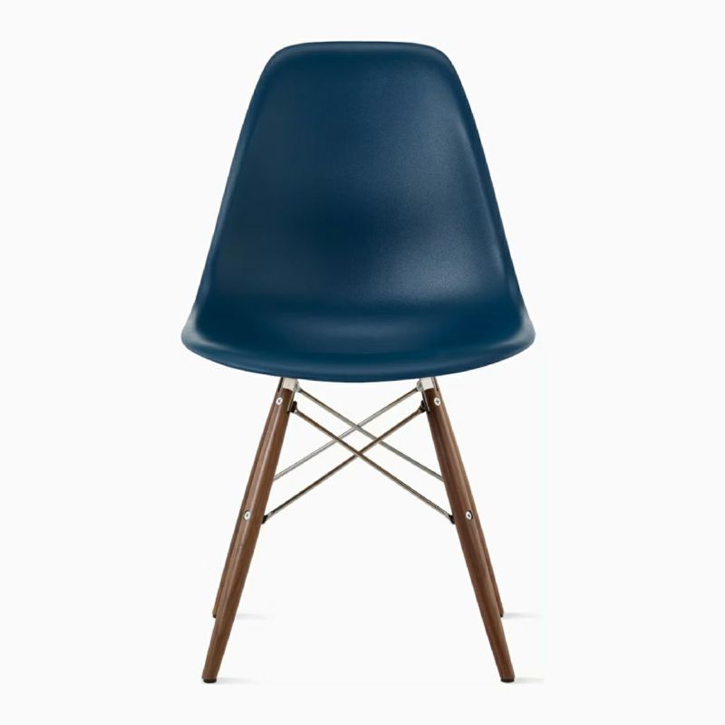 ハーマンミラー（Hermanmiller）イームズ サイドシェルチェア DSW ブルーグリーン クロームベース ウォールナット［DSW. 47 OU BLG E8］