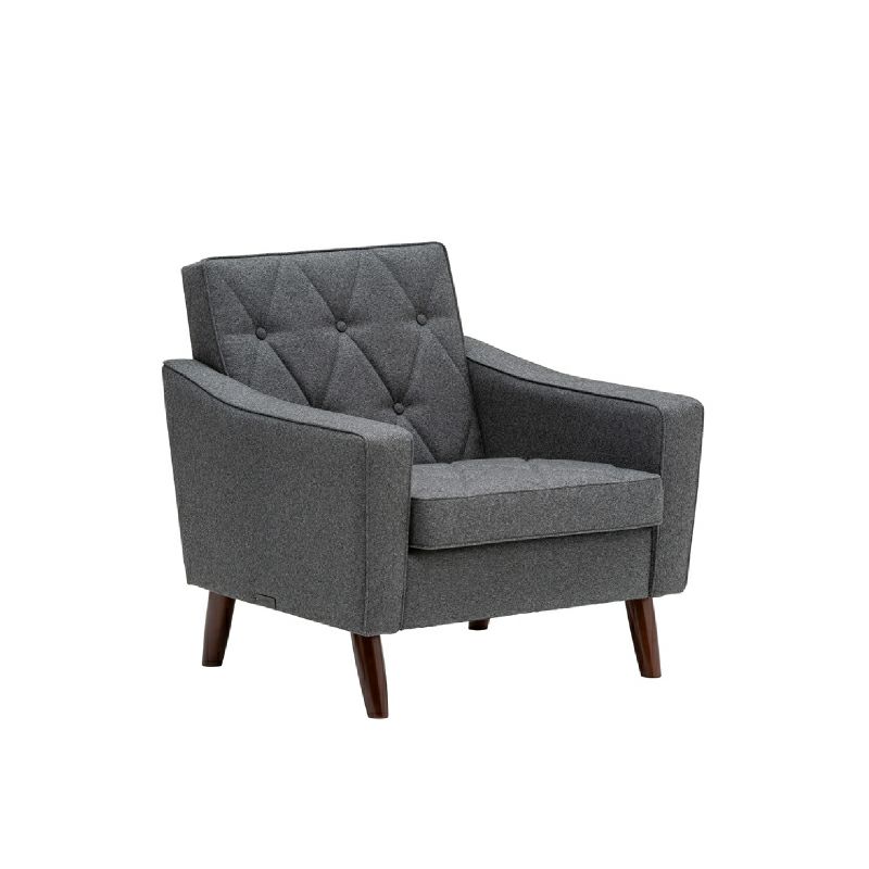 カリモク60 ロビーチェア 1シーター セラムダークグレー［U36210XD  