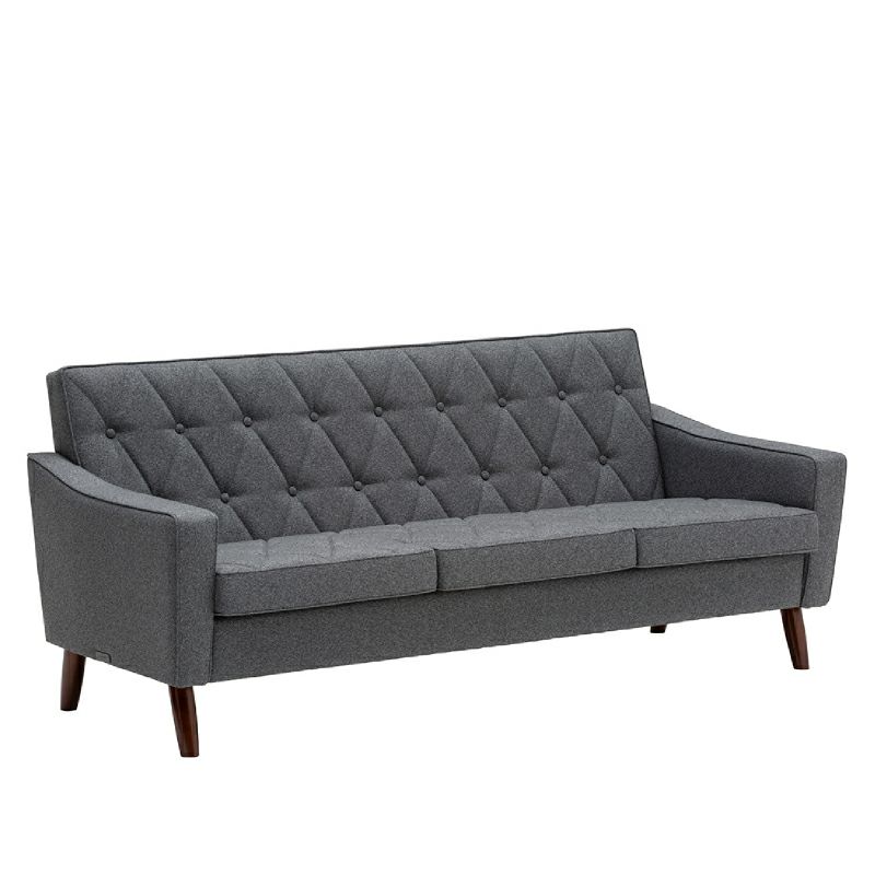 カリモク60 ロビーチェア 3シーター セラムダークグレー［U36213XD  