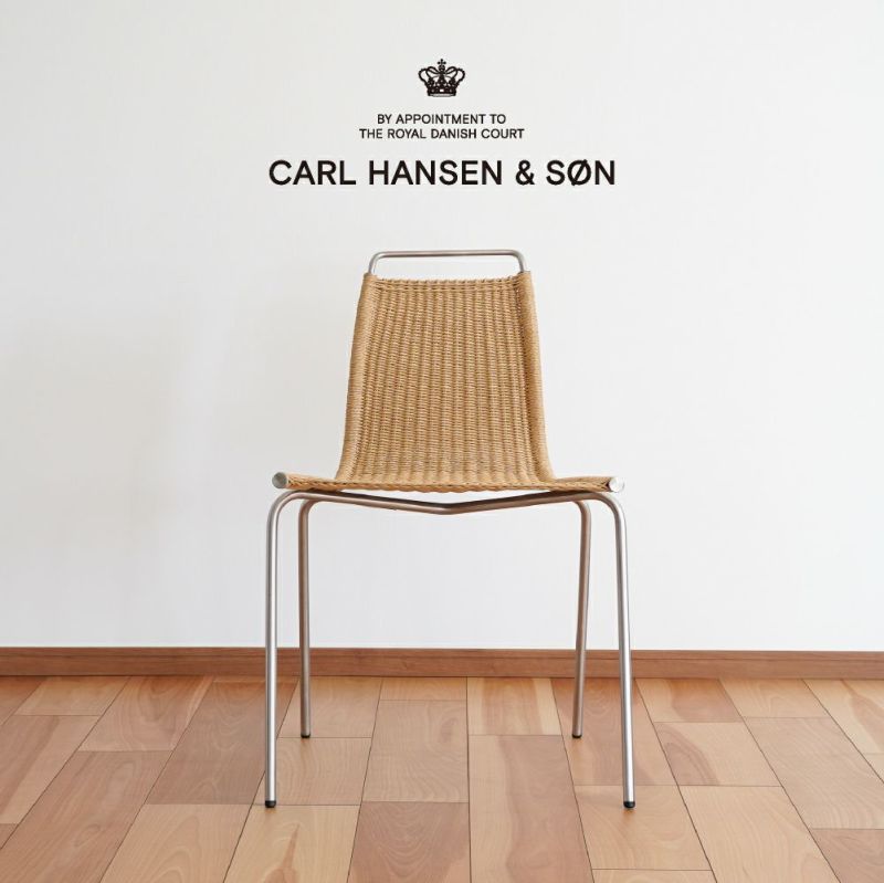 PK１ステンレスフレーム ナチュラルペーパーコード CARL HANSEN & SON（カール・ハンセン＆サン）