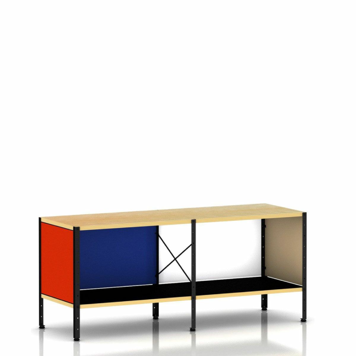 イームズ ストレージユニットESU マルチカラー／ブラック 1段2列  