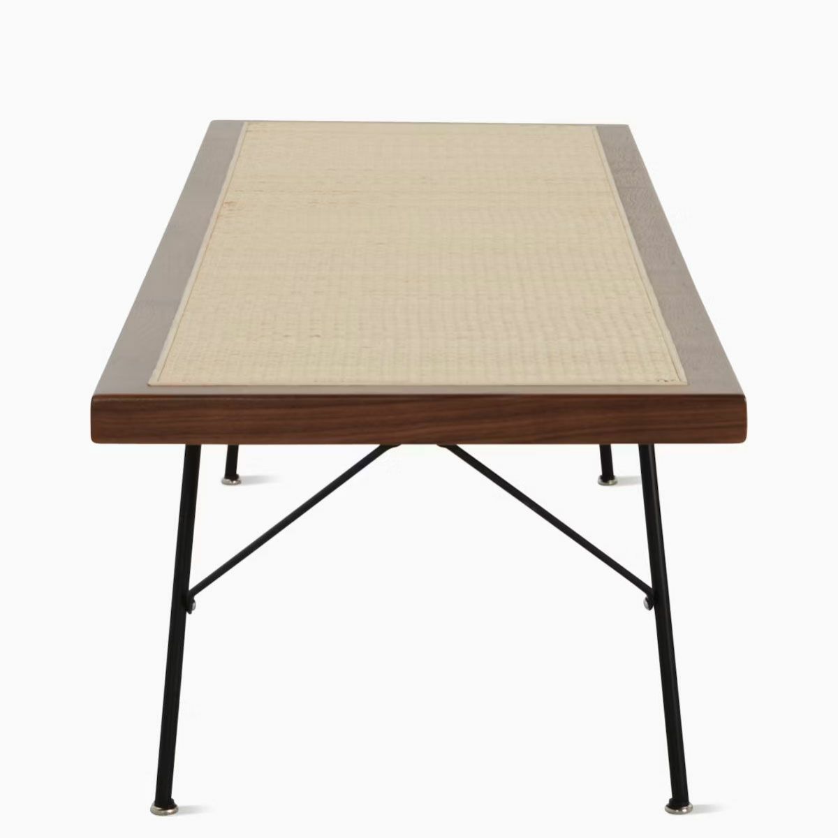 ハーマンミラー（Hermanmiller）ネルソン ケーンベンチ ウォールナット メタルベース ブラックベース 1830［5291.72 OU BK］