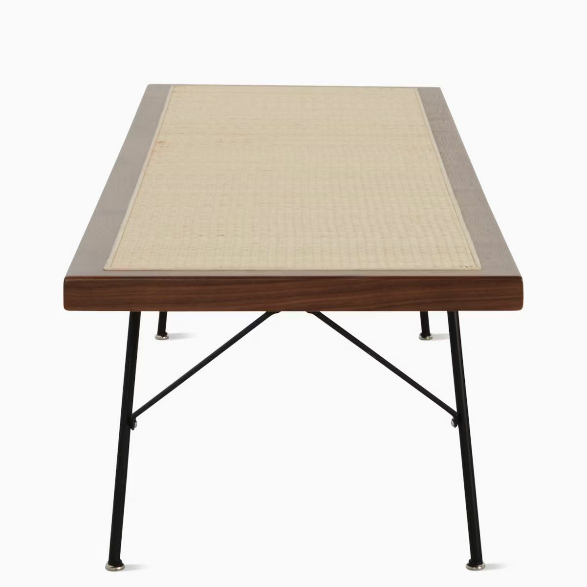 ハーマンミラー（Hermanmiller）ネルソン ケーンベンチ ウォールナット メタルベース ブラックベース 1830［5291.72 OU BK］
