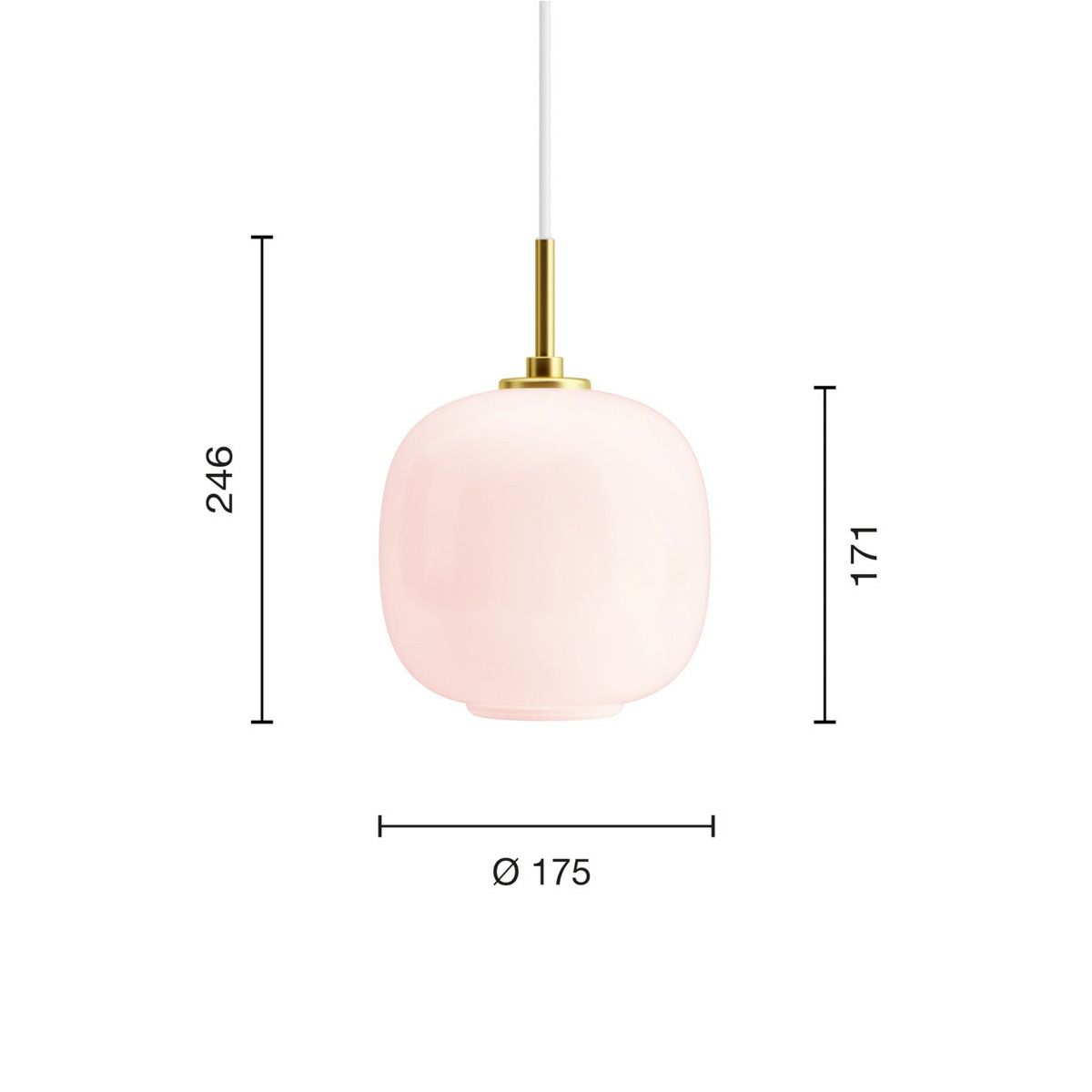 ルイスポールセン（Louis Poulsen） VL45 ラジオハウス ペンダント / Φ175 ペール・ローズ