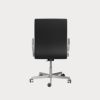 FRITZ HANSEN（フリッツ・ハンセン）OXFORD（オックスフォード）アームチェア（ミディアムハイバック）5スターキャスターベース - サテン仕上げ（シート高さ調整機能42-56cm・チルト機能）CATEGORY3 / エッセンシャルレザー（ブラック）