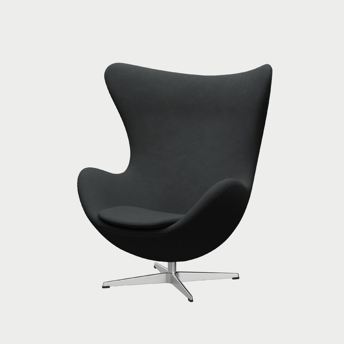 FRITZ HANSEN（フリッツ・ハンセン）EGG（エッグチェア）アルミニウムサテン仕上げ クリスチャンハウン / グレー（1173）