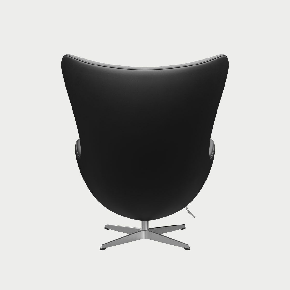 FRITZ HANSEN（フリッツ・ハンセン）EGG（エッグチェア）アルミニウムサテン仕上げ CATEGORY3 / エッセンシャルレザー（ブラック）