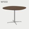 FRITZ HANSEN（フリッツ・ハンセン）SUPERCIRCULAR（スーパー円テーブル）A603（ダイニングテーブル100×100cm）プライウッド クリアラッカー / 4スターベース