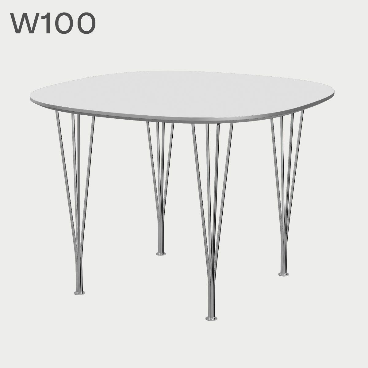 FRITZ HANSEN（フリッツ・ハンセン）SUPERCIRCULAR（スーパー円テーブル）B603（ダイニングテーブル100×100cm）ラミネート / スパンレッグ