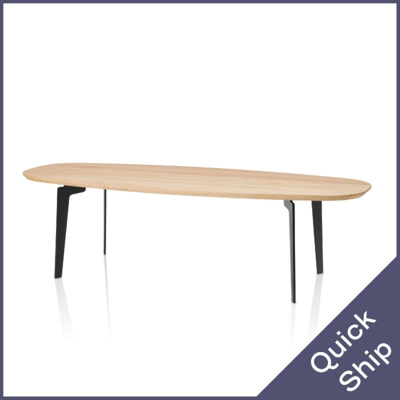 FRITZ HANSEN（フリッツ・ハンセン）JOINTABLE（ジョインテーブル）FH61（コーヒテーブル130×50cm） / オーク・クリアラッカー天板 ブラック