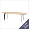 FRITZ HANSEN（フリッツ・ハンセン）JOINTABLE（ジョインテーブル）FH61（コーヒテーブル130×50cm） / オーク・クリアラッカー天板 ブラック