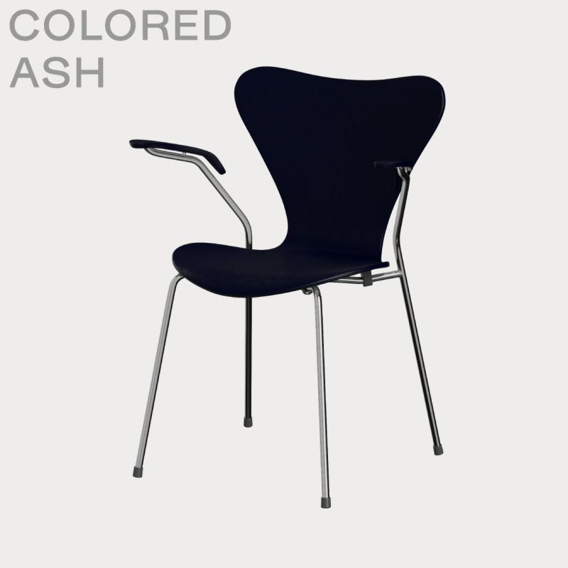 FRITZ HANSEN（フリッツ・ハンセン）SERIES 7（セブンチェア）アームチェア カラードアッシュ / ミッドナイトブルー
