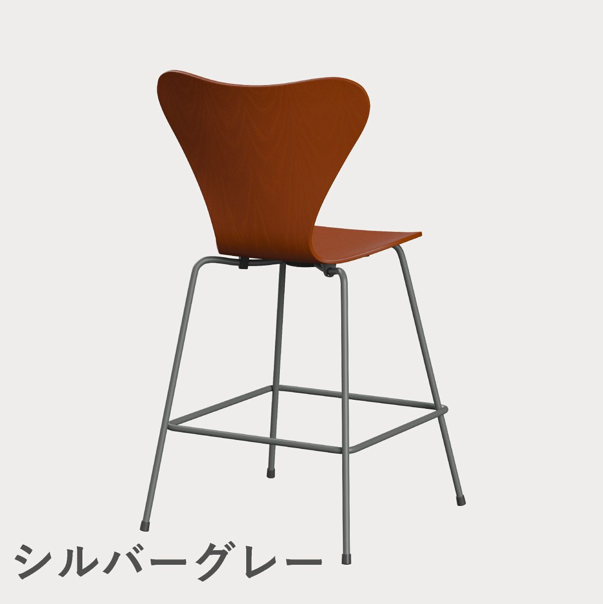 FRITZ HANSEN（フリッツ・ハンセン）SERIES 7（セブンチェア）カウンタースツール カラードアッシュ / パラダイスオレンジ