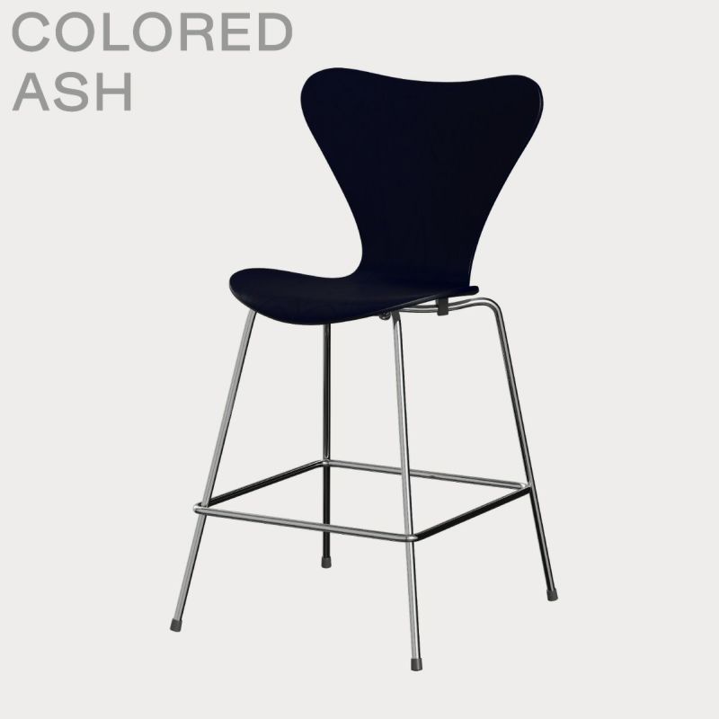 FRITZ HANSEN（フリッツ・ハンセン）SERIES 7（セブンチェア）カウンタースツール カラードアッシュ / ミッドナイトブルー