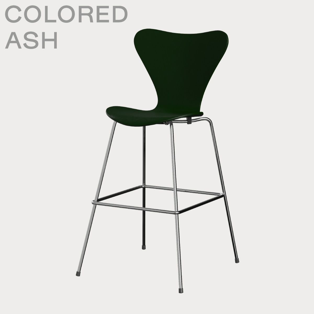 FRITZ HANSEN（フリッツ・ハンセン）SERIES 7（セブンチェア）バースツール カラードアッシュ / エバーグリーン