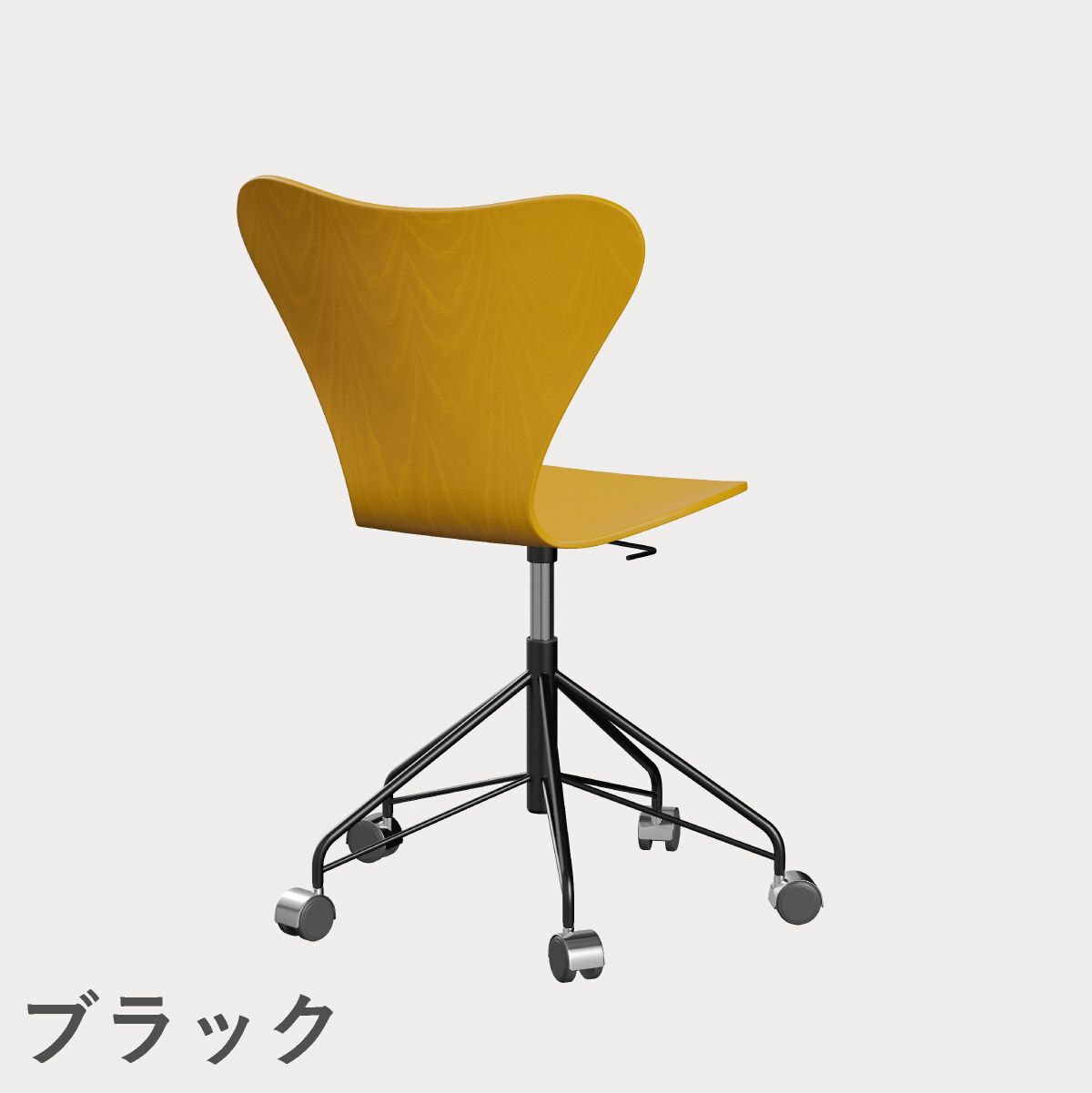 FRITZ HANSEN（フリッツ・ハンセン）SERIES 7（セブンチェア）キャスターチェア カラードアッシュ / トゥルーイエロー