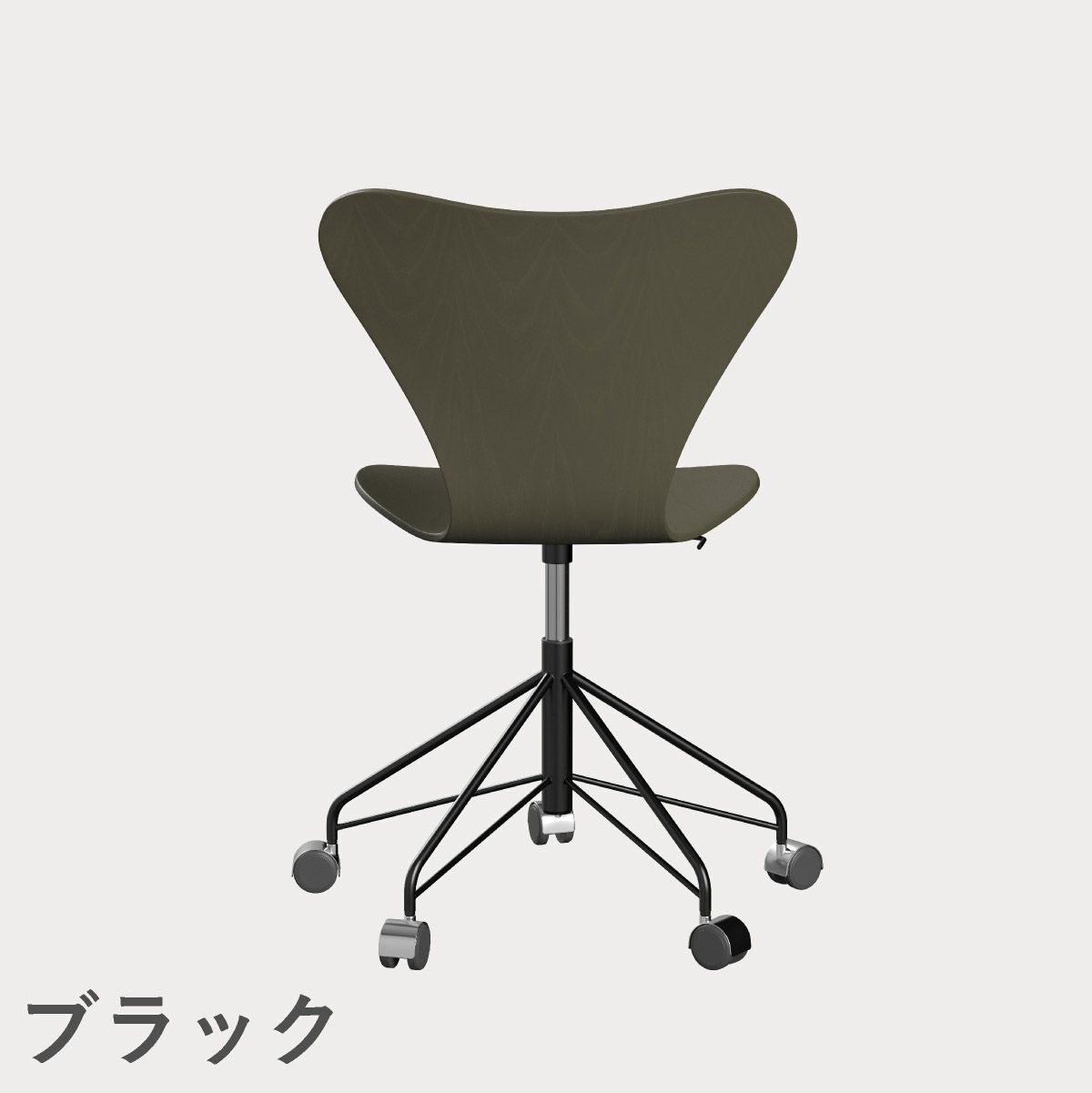 FRITZ HANSEN（フリッツ・ハンセン）SERIES 7（セブンチェア）キャスターチェア カラードアッシュ / オリーブグリーン