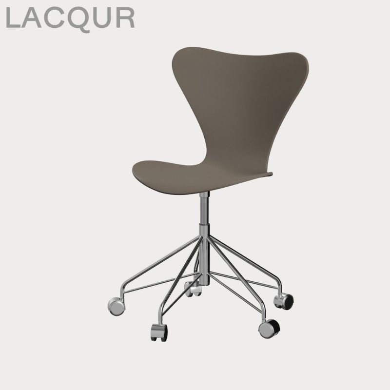 FRITZ HANSEN（フリッツ・ハンセン）SERIES 7（セブンチェア）キャスターチェア ラッカー / ディープクレイ