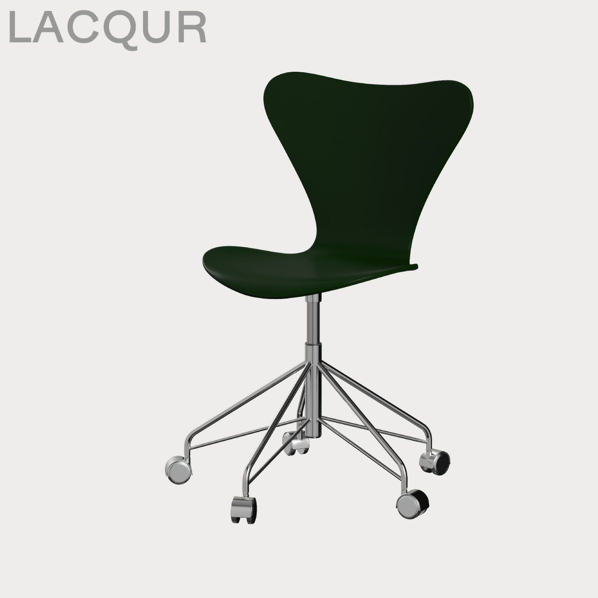 FRITZ HANSEN（フリッツ・ハンセン）SERIES 7（セブンチェア）キャスターチェア ラッカー / エバーグリーン