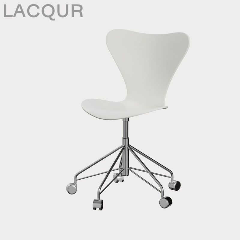 FRITZ HANSEN（フリッツ・ハンセン）SERIES 7（セブンチェア）キャスターチェア ラッカー / ホワイト