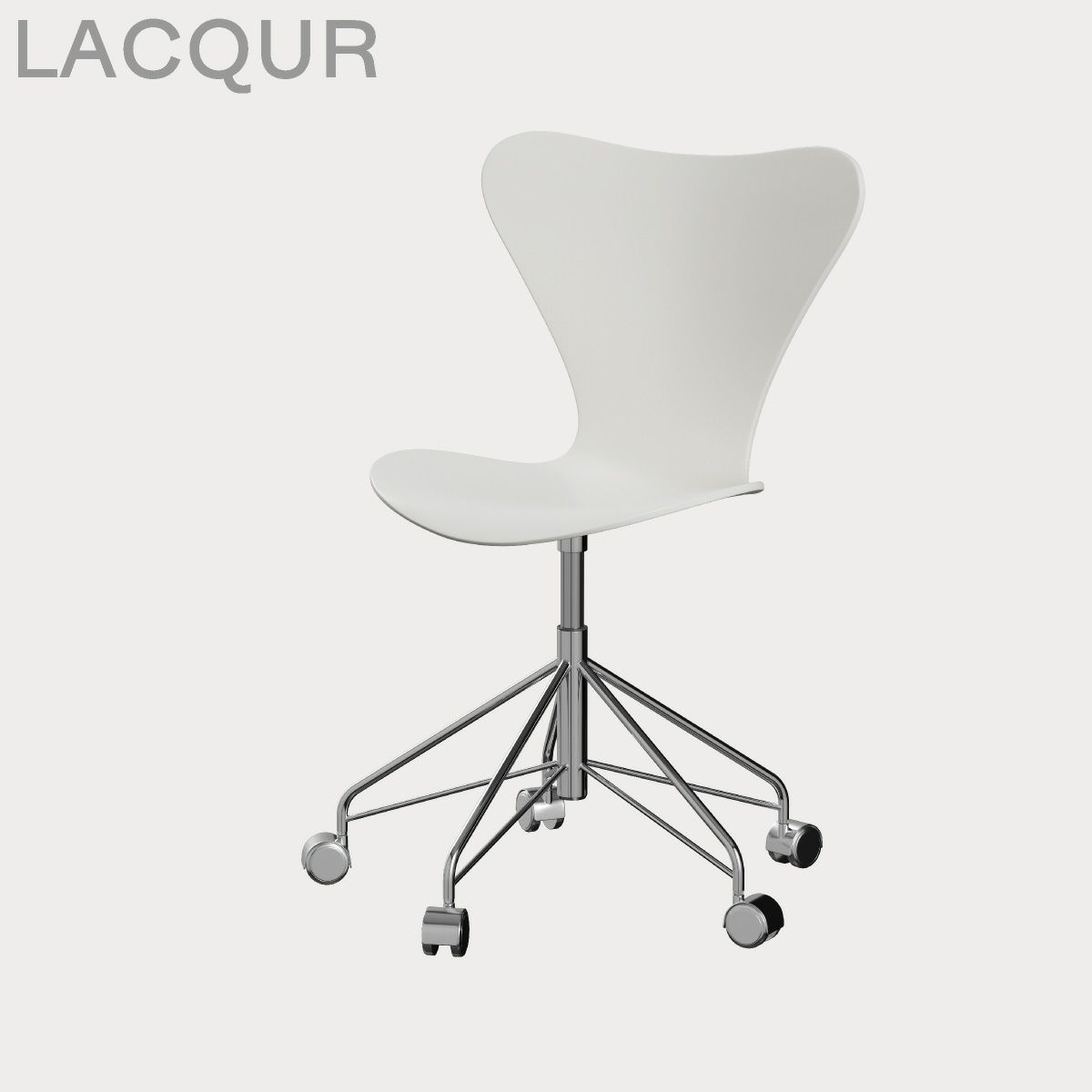 FRITZ HANSEN（フリッツ・ハンセン）SERIES 7（セブンチェア）キャスターチェア ラッカー / ホワイト