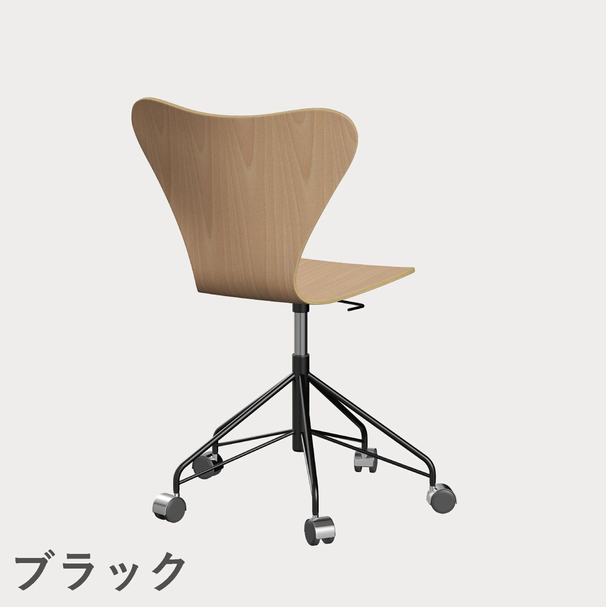 FRITZ HANSEN（フリッツ・ハンセン）SERIES 7（セブンチェア）キャスターチェア クリアラッカー / ビーチ