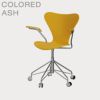 FRITZ HANSEN（フリッツ・ハンセン）SERIES 7（セブンチェア）アームチェア （キャスターチェア） カラードアッシュ / トゥルーイエロー