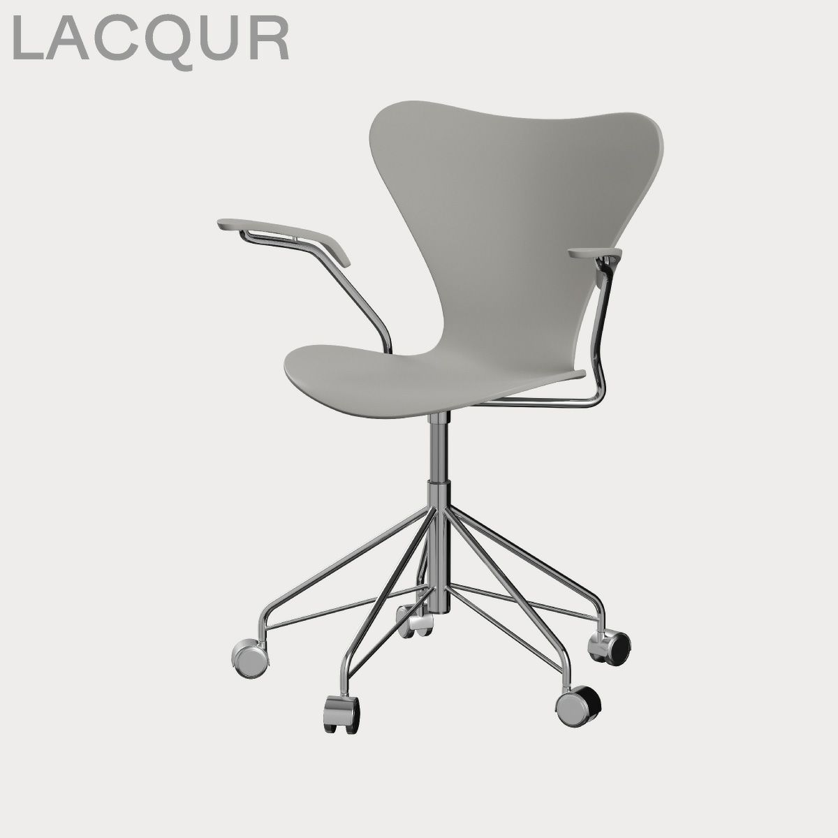 FRITZ HANSEN（フリッツ・ハンセン）SERIES 7（セブンチェア）アームチェア （キャスターチェア） ラッカー / ナイングレー