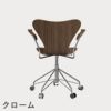 FRITZ HANSEN（フリッツ・ハンセン）SERIES 7（セブンチェア）アームチェア （キャスターチェア） クリアラッカー / ウォルナット