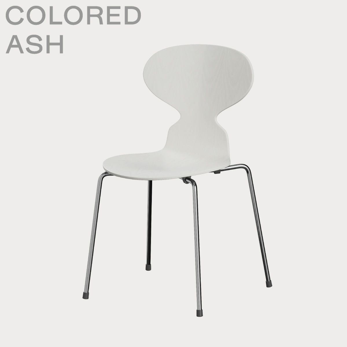 FRITZ HANSEN（フリッツ・ハンセン）ANT（アリンコチェア）4本脚 カラードアッシュ / ホワイト