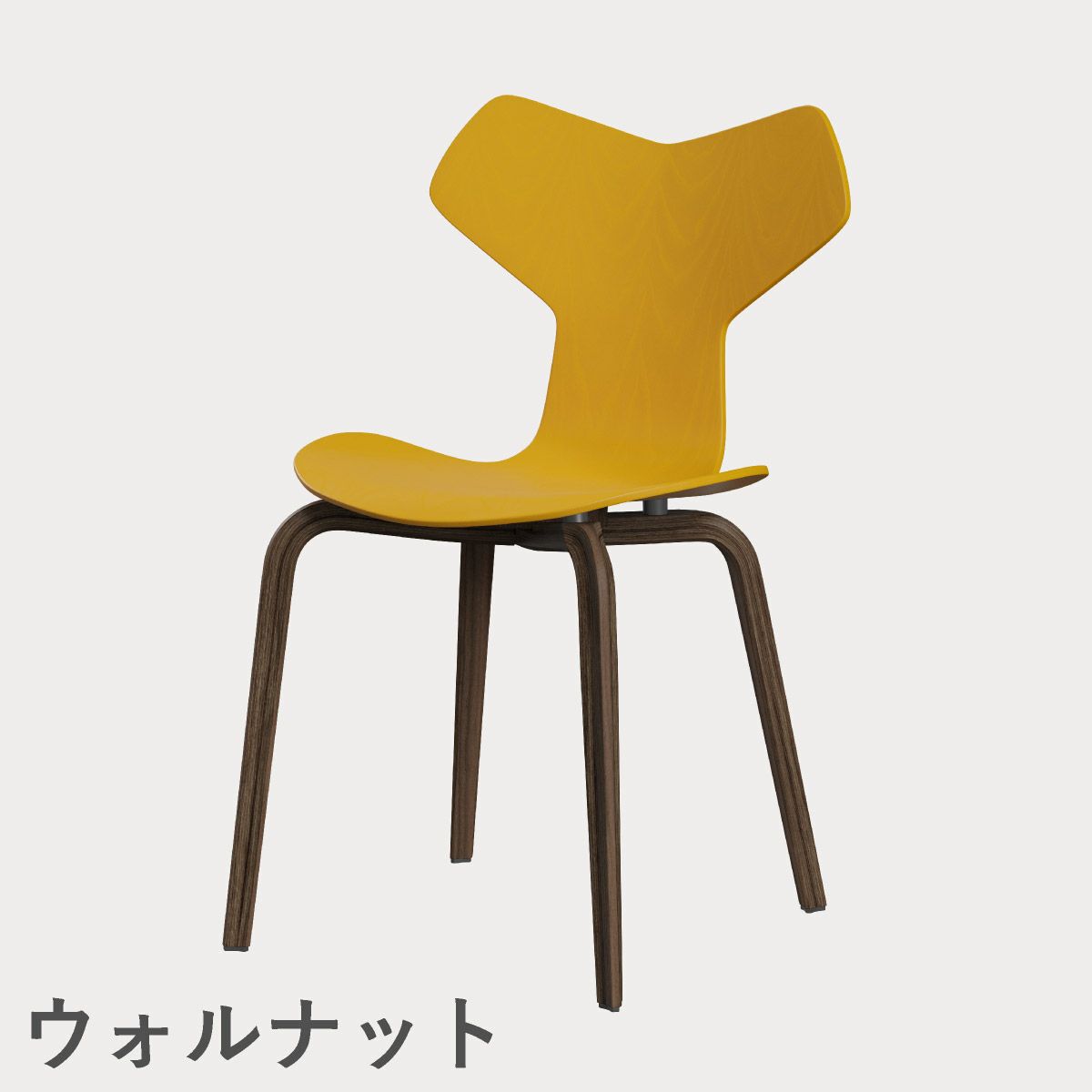FRITZ HANSEN（フリッツ・ハンセン）GRANDPRIX（グランプリチェア）ウッドレッグ カラードアッシュ / トゥルーイエロー