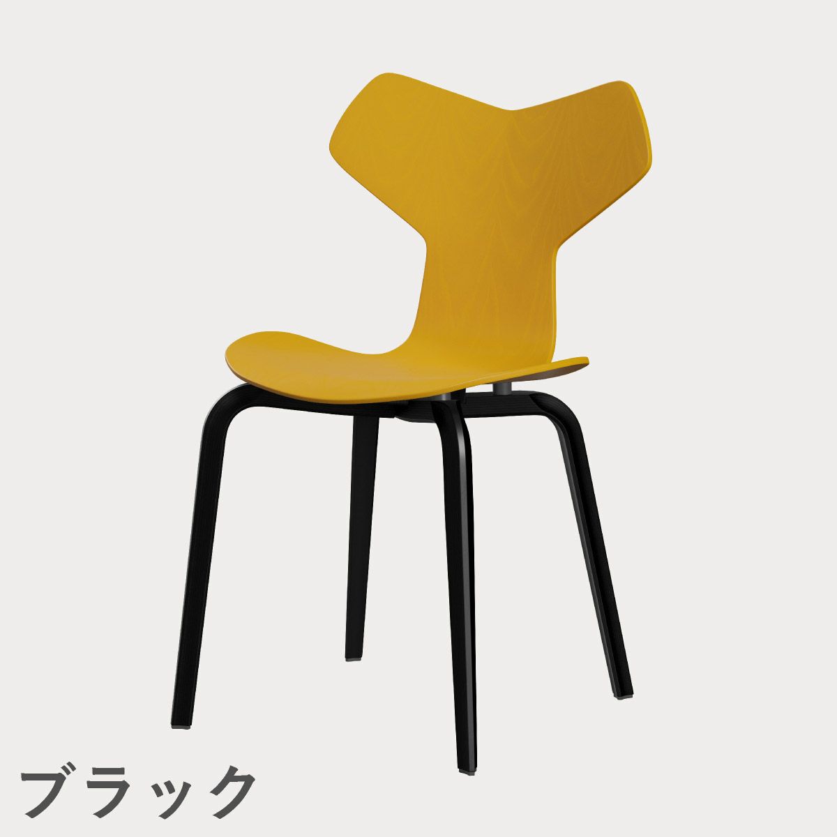 FRITZ HANSEN（フリッツ・ハンセン）GRANDPRIX（グランプリチェア）ウッドレッグ カラードアッシュ / トゥルーイエロー