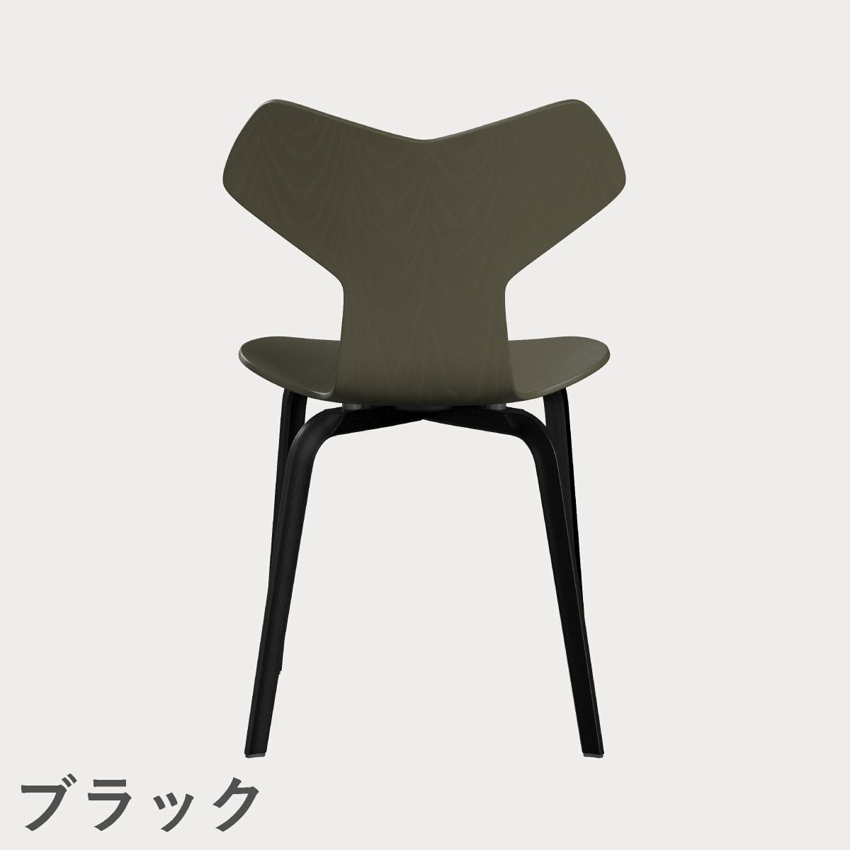 FRITZ HANSEN（フリッツ・ハンセン）GRANDPRIX（グランプリチェア）ウッドレッグ カラードアッシュ / オリーブグリーン