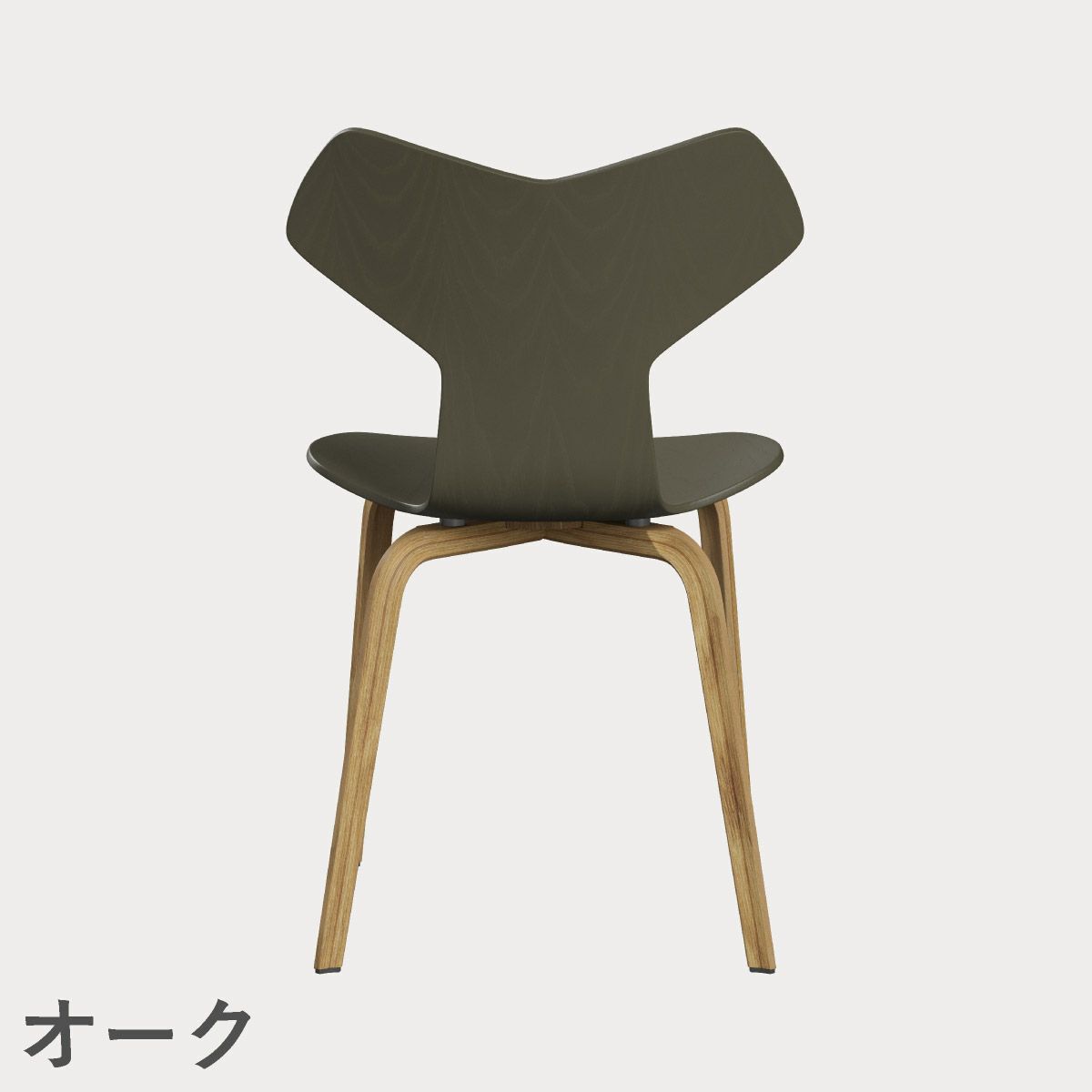 FRITZ HANSEN（フリッツ・ハンセン）GRANDPRIX（グランプリチェア）ウッドレッグ カラードアッシュ / オリーブグリーン
